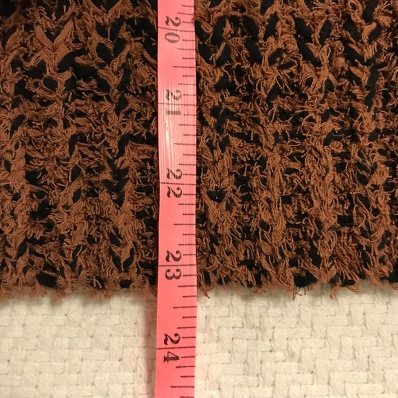 NWT Aritzia Wilfred sweater women L brown/black cotton chunky cozy bohemian - Picture 11 of 11